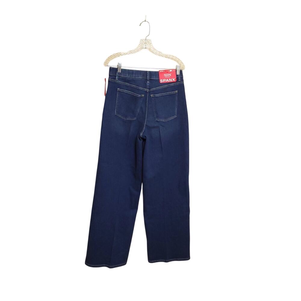 SPANX Denim SPANXshape Authentic 360 Wide Leg Dark Wash Jeans - Picture 9 of 12